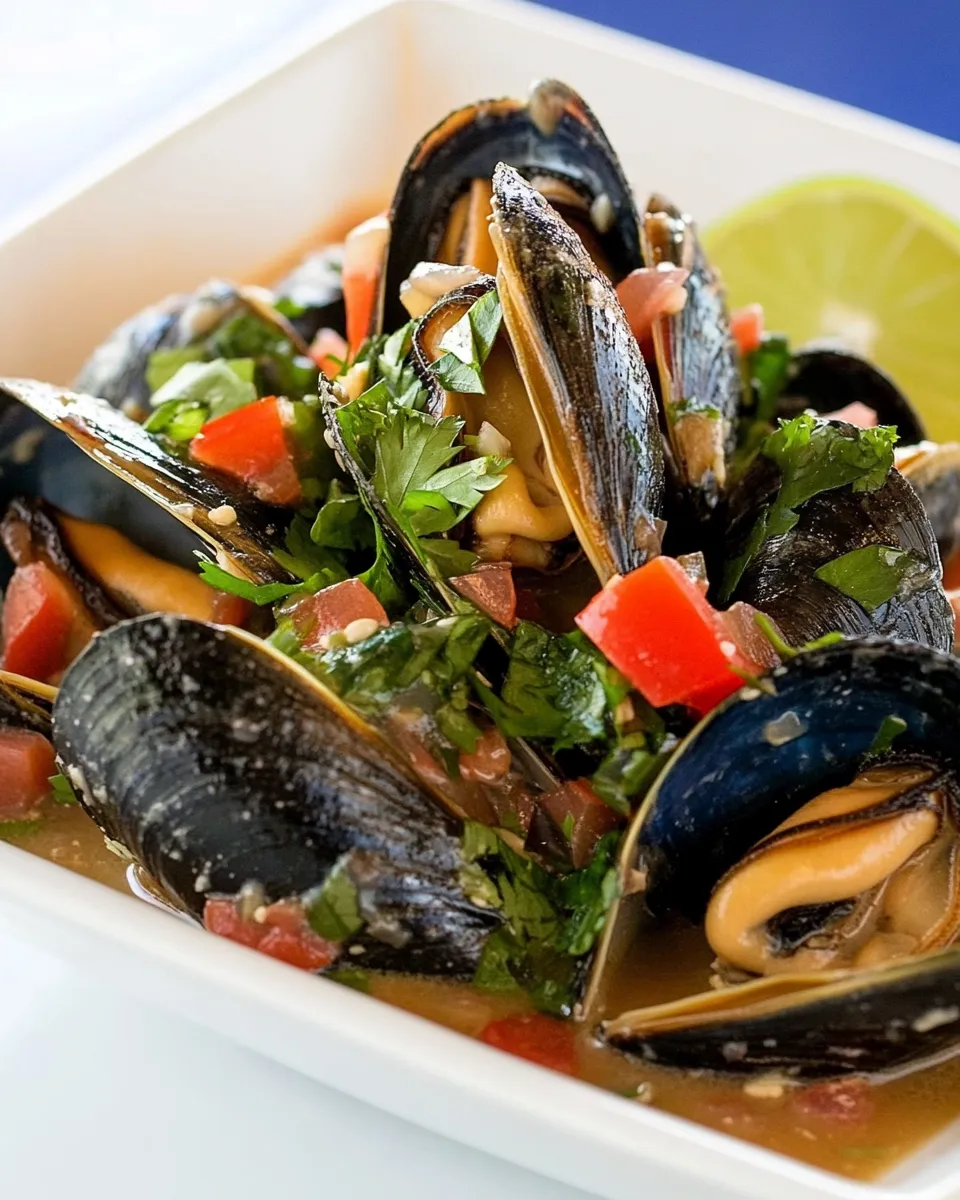 Quick Spicy Steamed Mussels in Miso Broth recipe photo