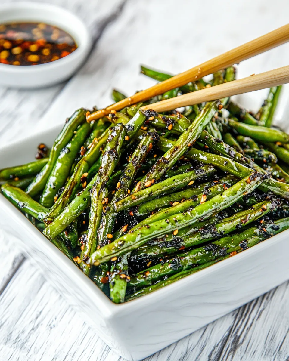 Homemade Spicy Szechuan Green Beans photo