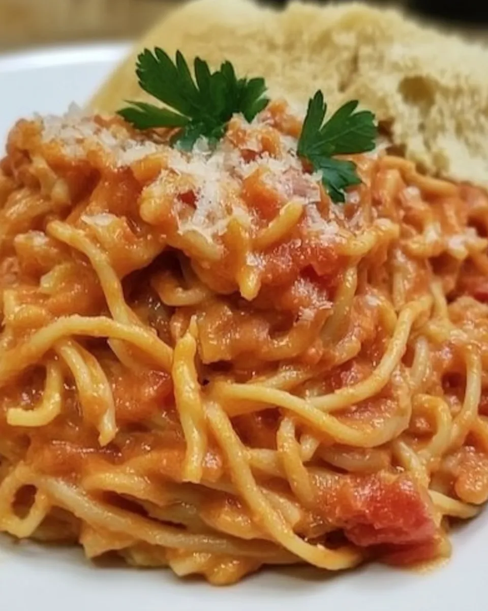 Homemade Spicy Tomato Cream Pasta photo