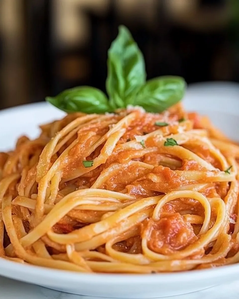 Classic Spicy Tomato Cream Pasta image