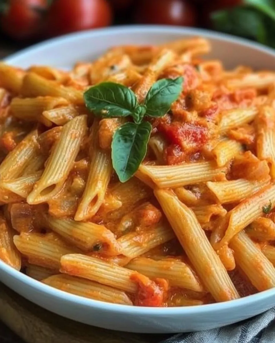 Easy Spicy Tomato Cream Pasta recipe photo