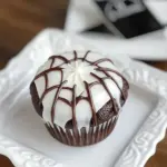Easy Spiderweb Cupcakes photo