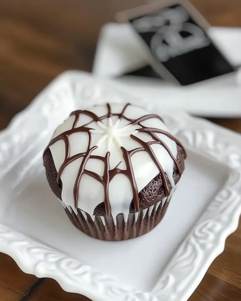 Easy Spiderweb Cupcakes photo