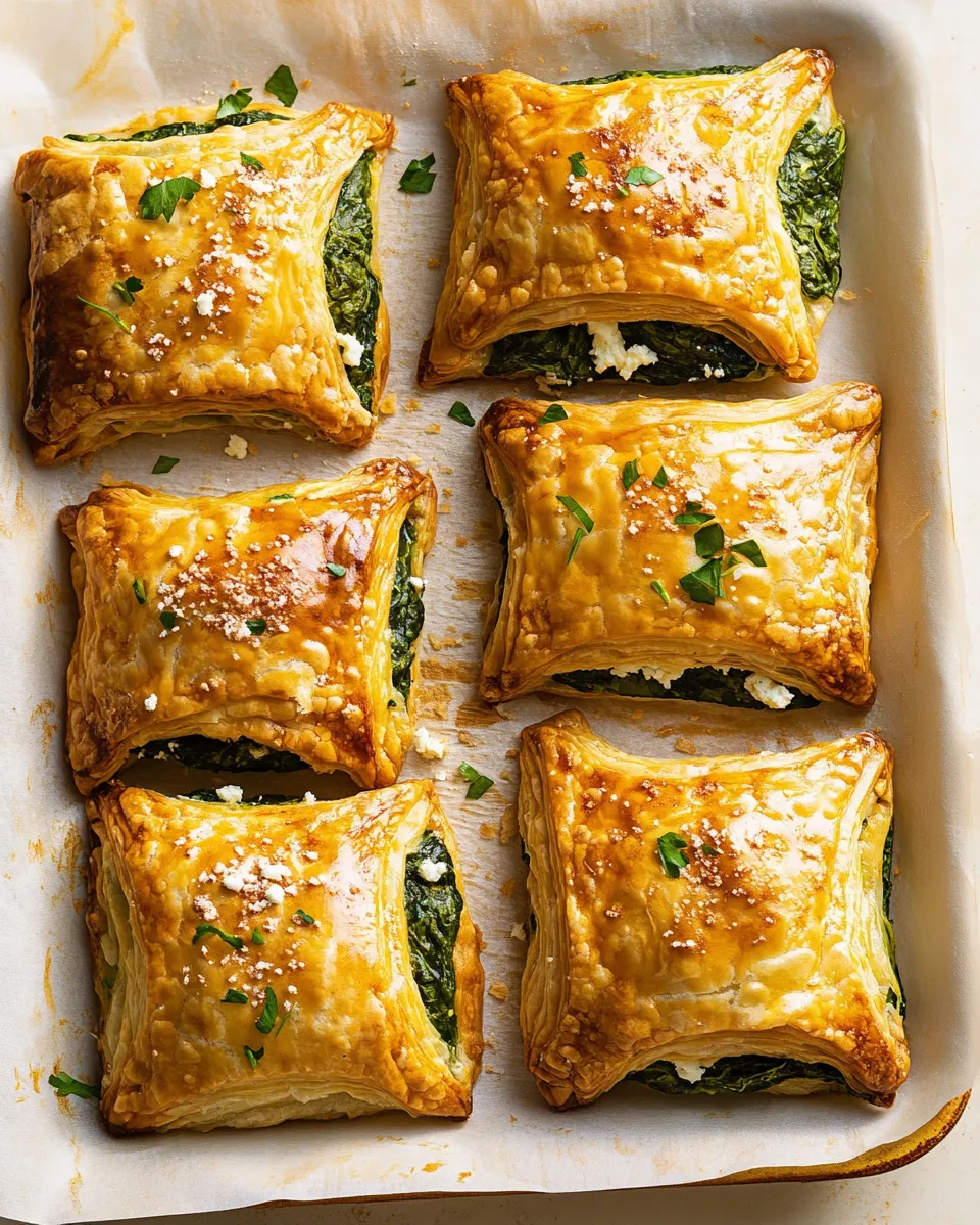 Homemade Spinach Feta Pastries photo