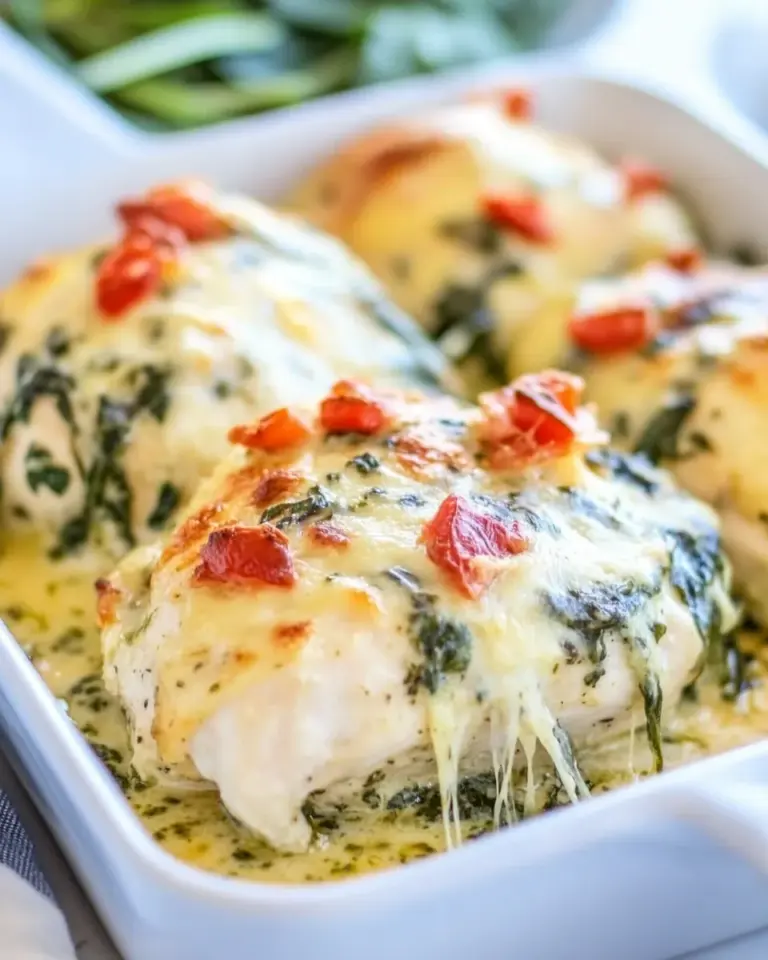 Easy Spinach Pesto Baked Chicken photo
