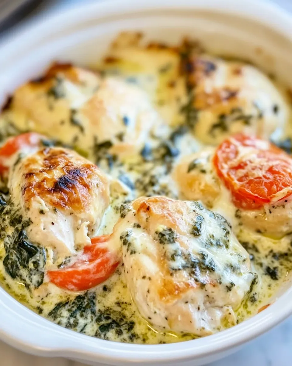 Homemade Spinach Pesto Baked Chicken recipe photo