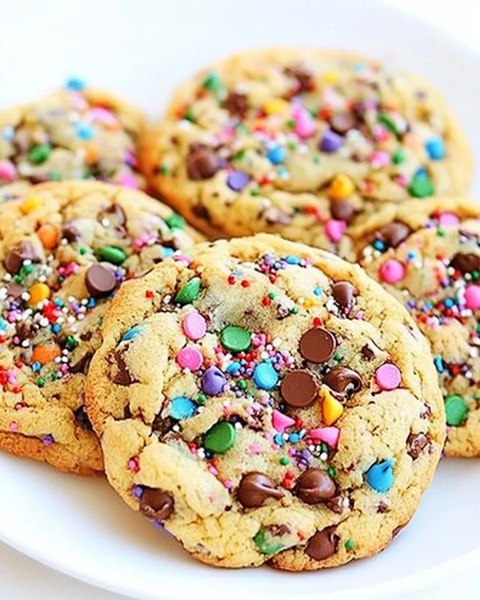 Classic Sprinkle Chocolate Chip Cookies image