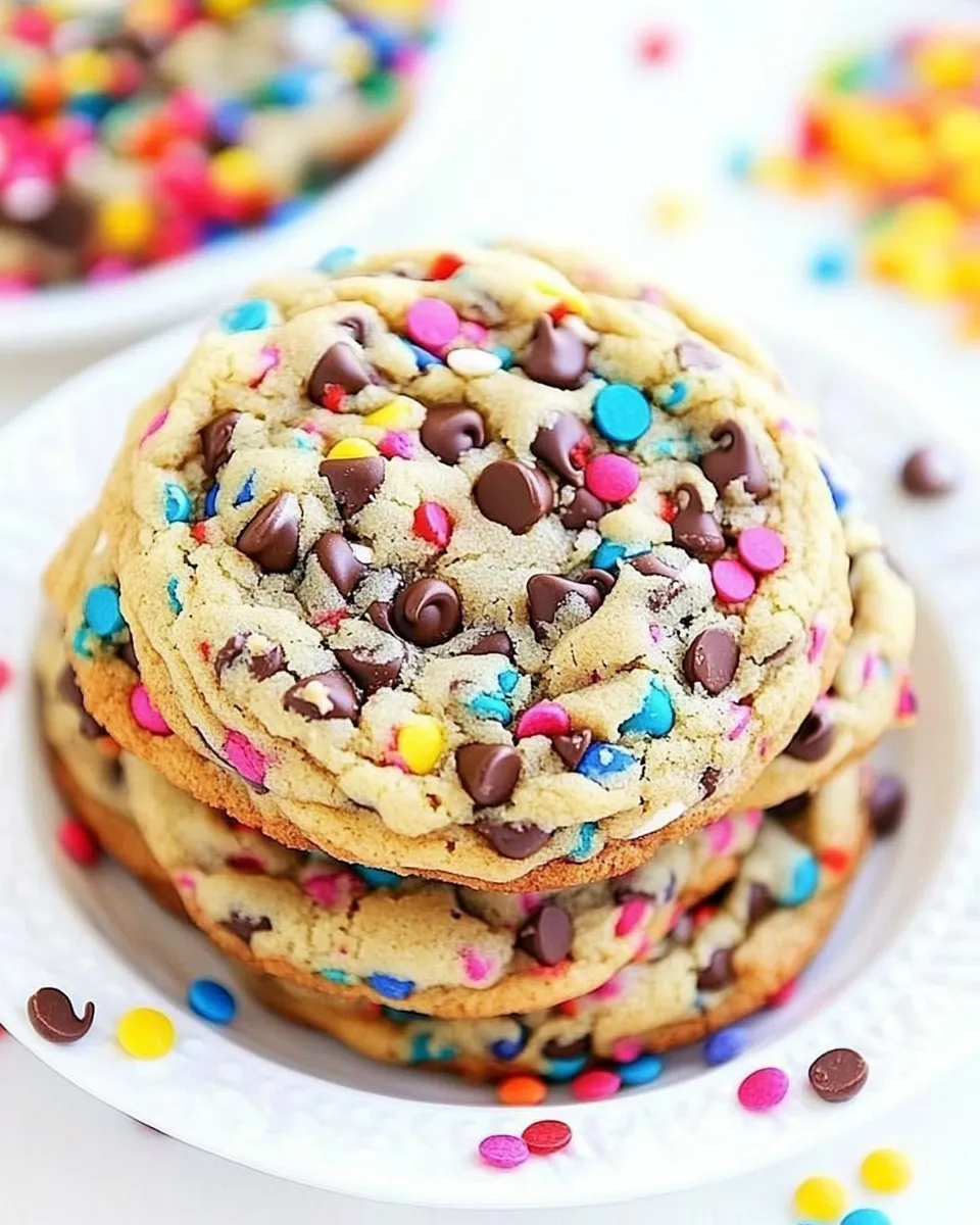 Easy Sprinkle Chocolate Chip Cookies recipe photo