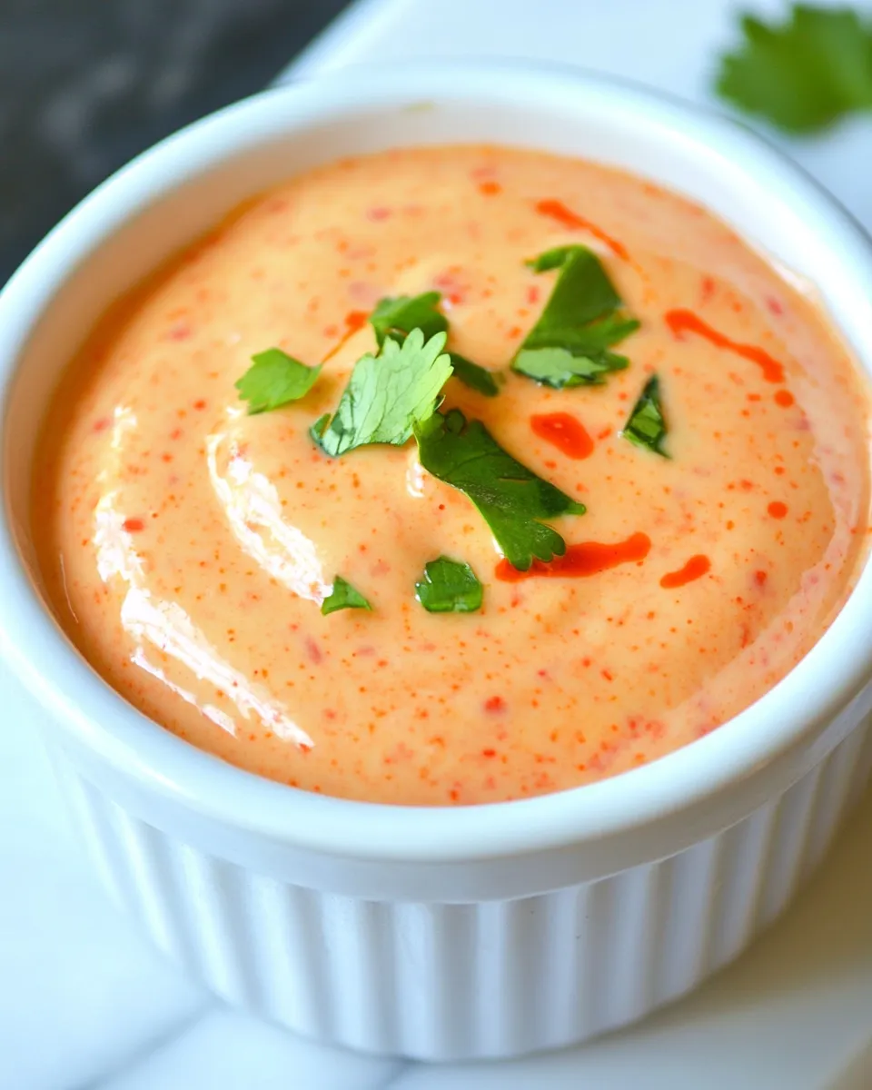 Easy Sriracha Aioli food shot