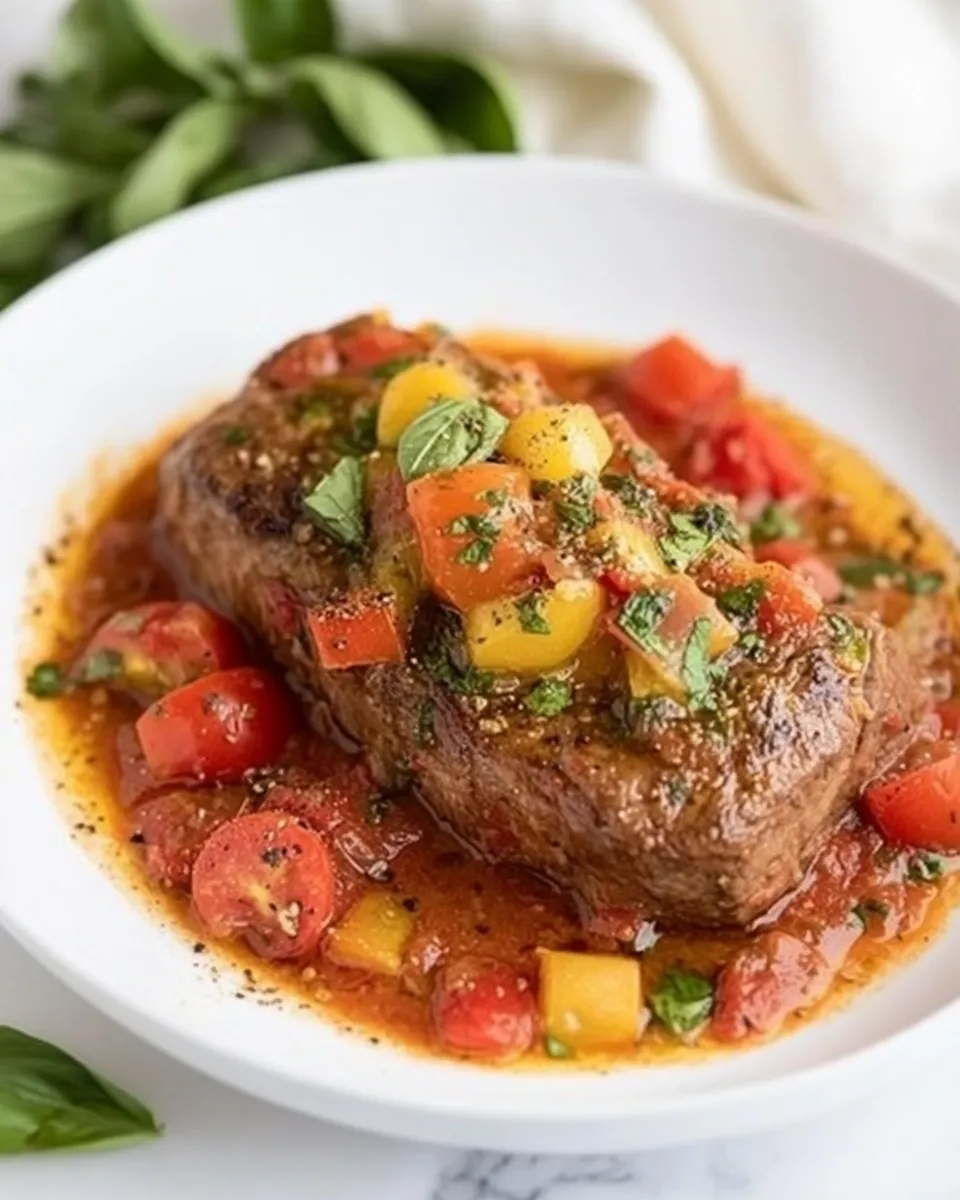 Delicious Steak Pizzaiola - Carne alla Pizzaiola shot