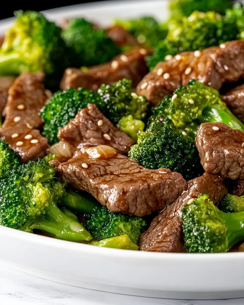 Easy Steak and Broccoli food shot