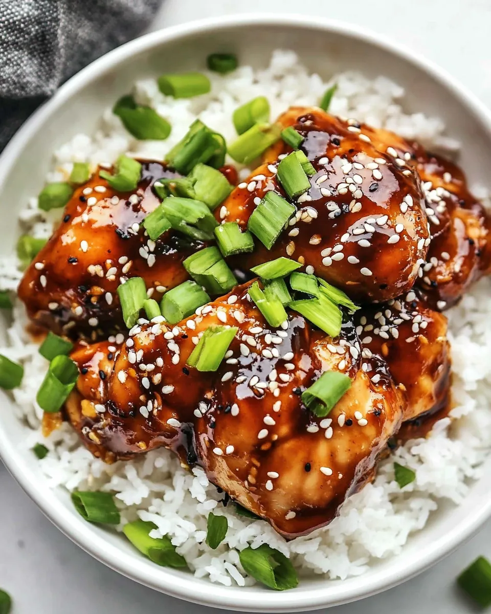 Delicious Sticky Asian Glazed Chicken image
