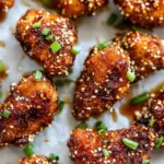 Homemade Sticky Honey Sriracha Chicken Bites photo