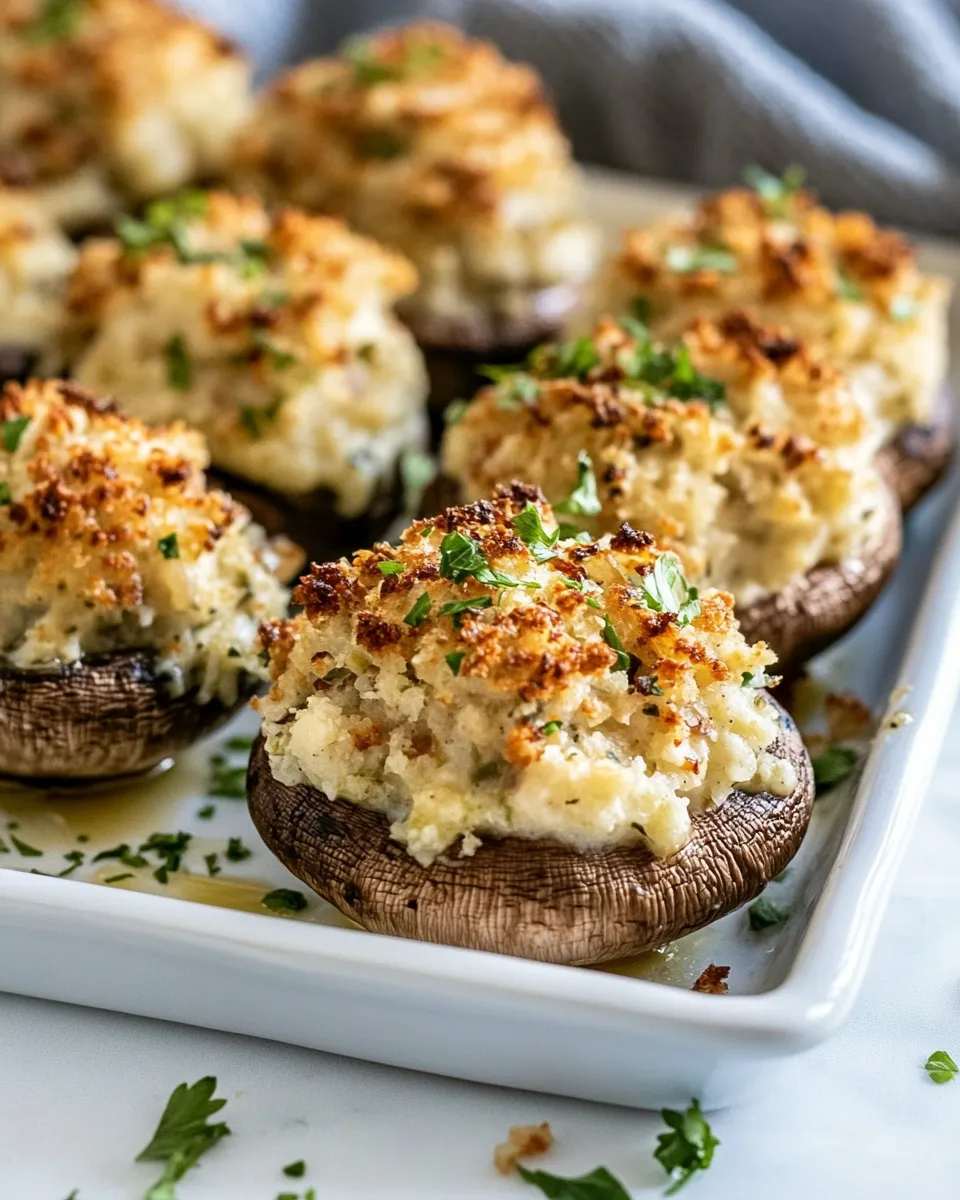 Easy Stuffed Mushroom Recipe shot