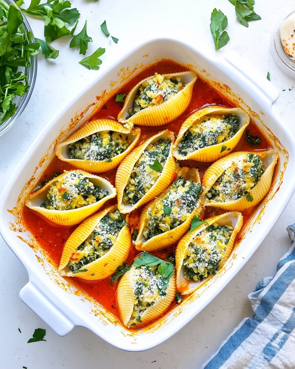 Delicious Stuffed Shells shot