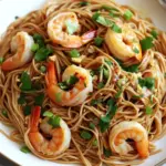 Easy Super Simple Garlic and Ginger Shrimp Soba Noodles photo