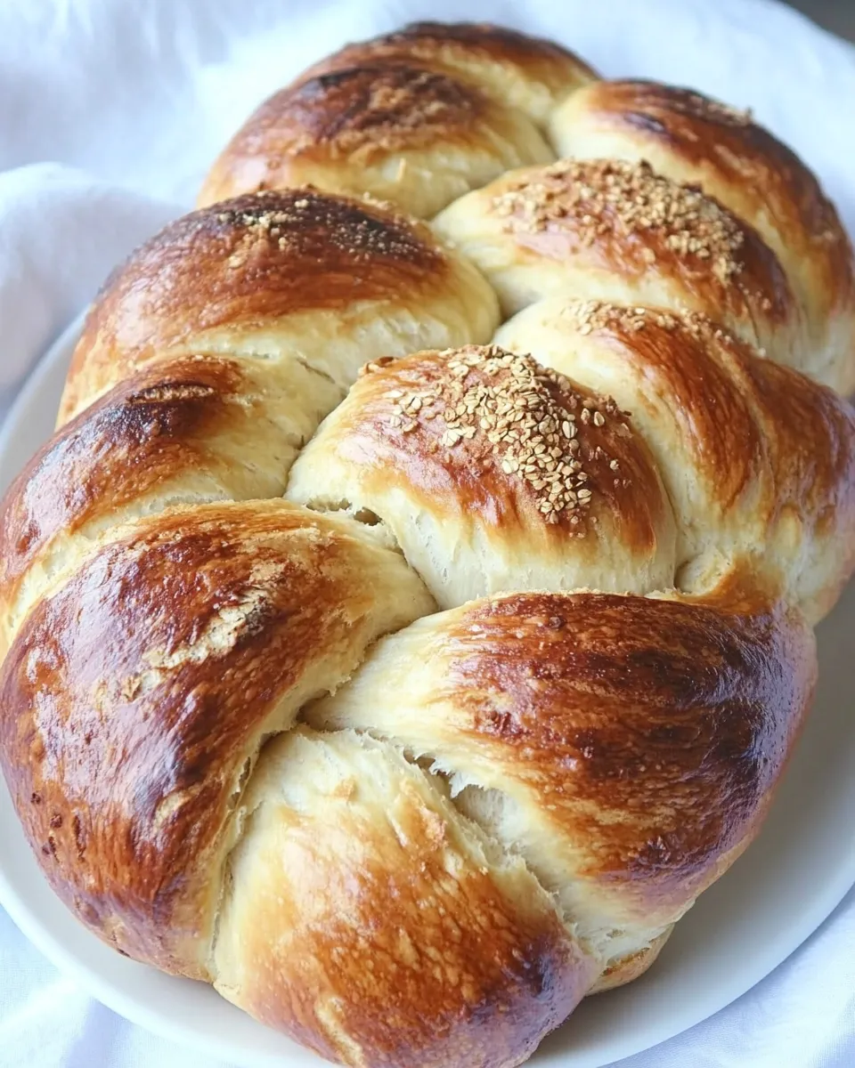 Homemade Sweet Challah Bread photo