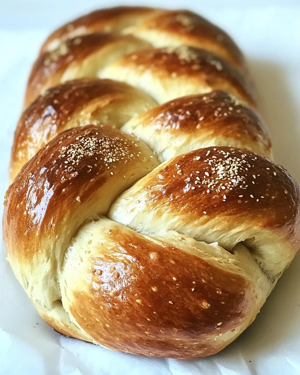 Easy Sweet Challah Bread recipe photo