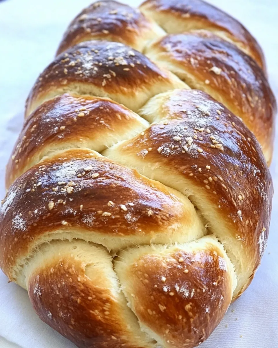 Delicious Sweet Challah Bread shot