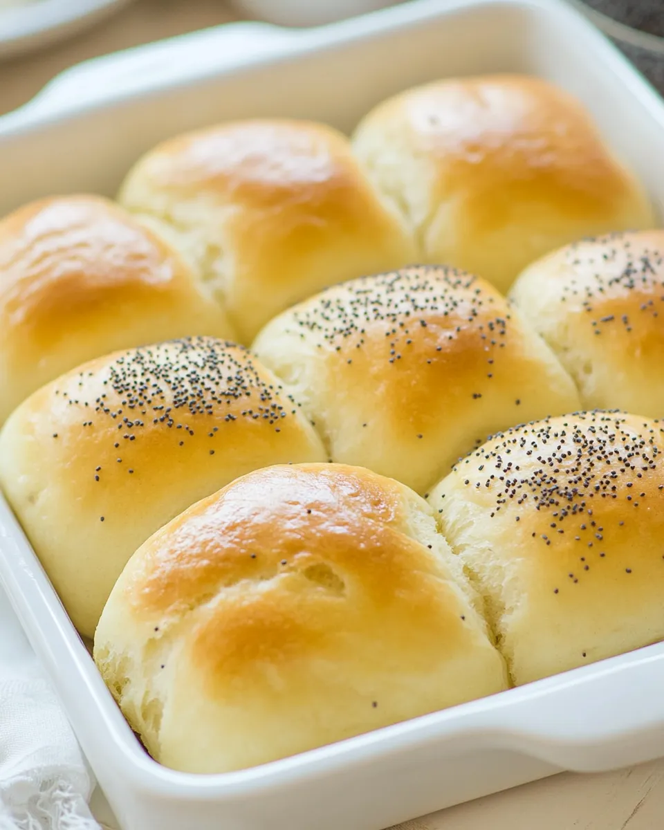 Delicious Sweet Poppy Seed Buns (Pirohi) shot