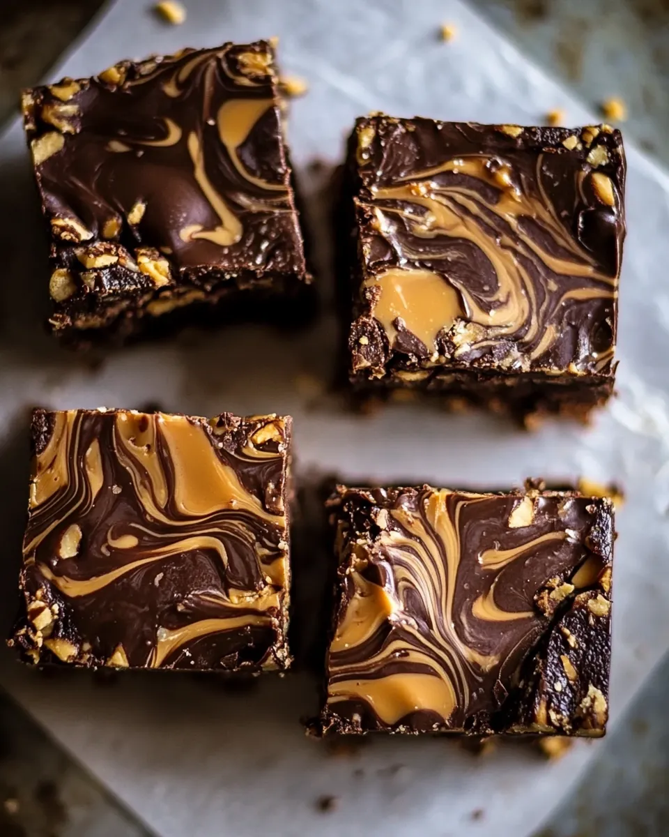 Simple Swirled Chocolate Butterscotch Bars. dish image
