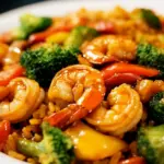 Easy Szechuan Shrimp Stir Fry with Fried Rice photo