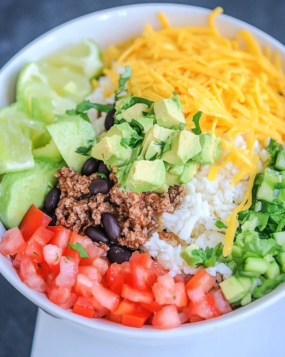 Easy Taco Bell Power Bowl Easy Copycat Recipe shot