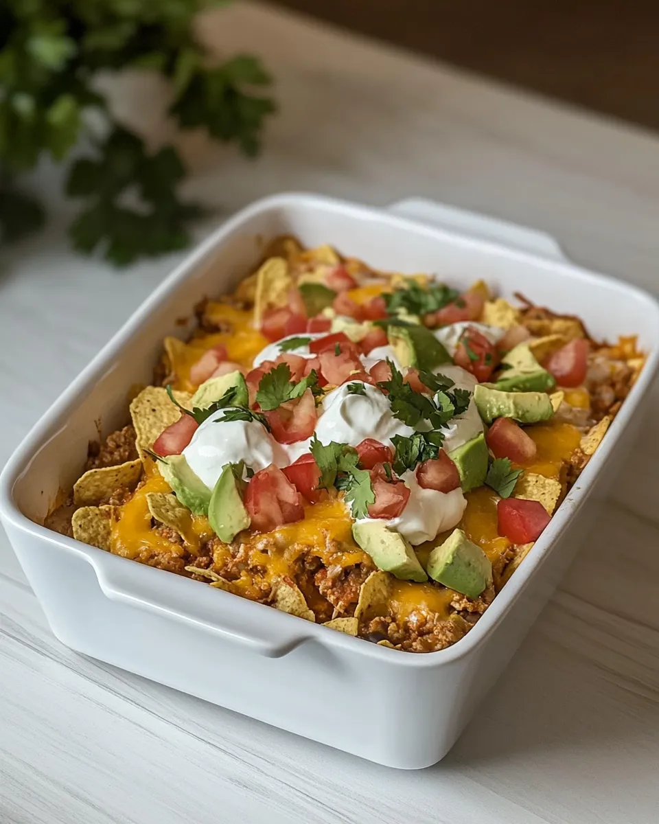 Delicious Taco Casserole shot