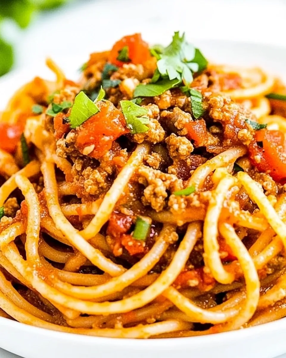 Homemade Taco Spaghetti (Vegan!) dish photo