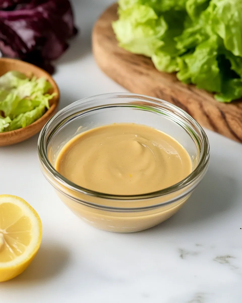 Homemade Tahini Salad Dressing Recipe (with Lemon) photo