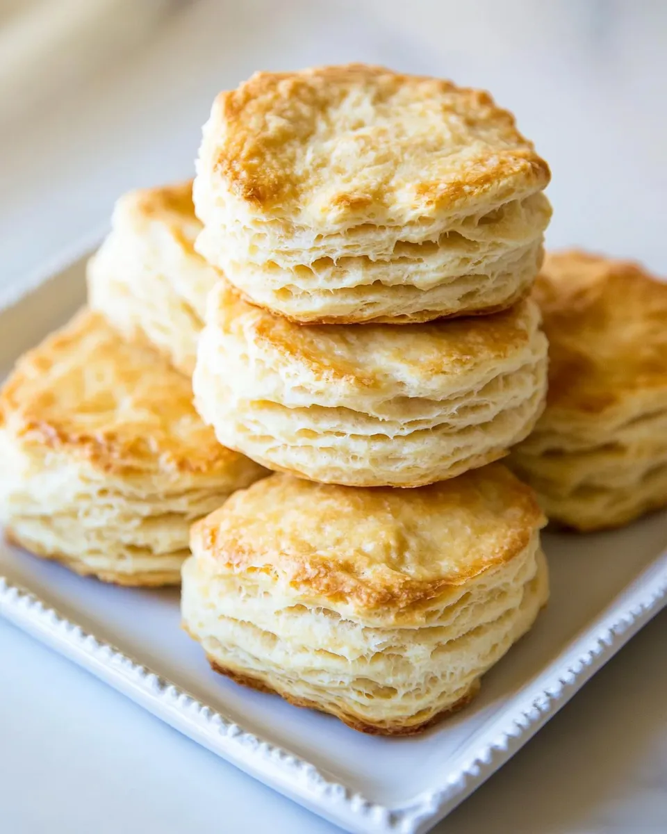 Delicious Tall & Flaky Buttermilk Biscuits shot