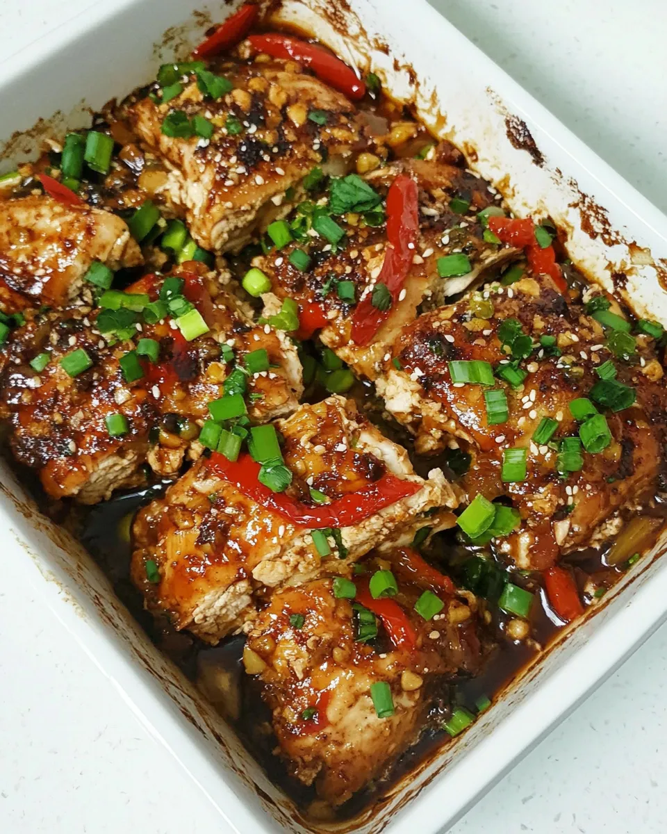 Delicious Teriyaki Chicken Bake shot