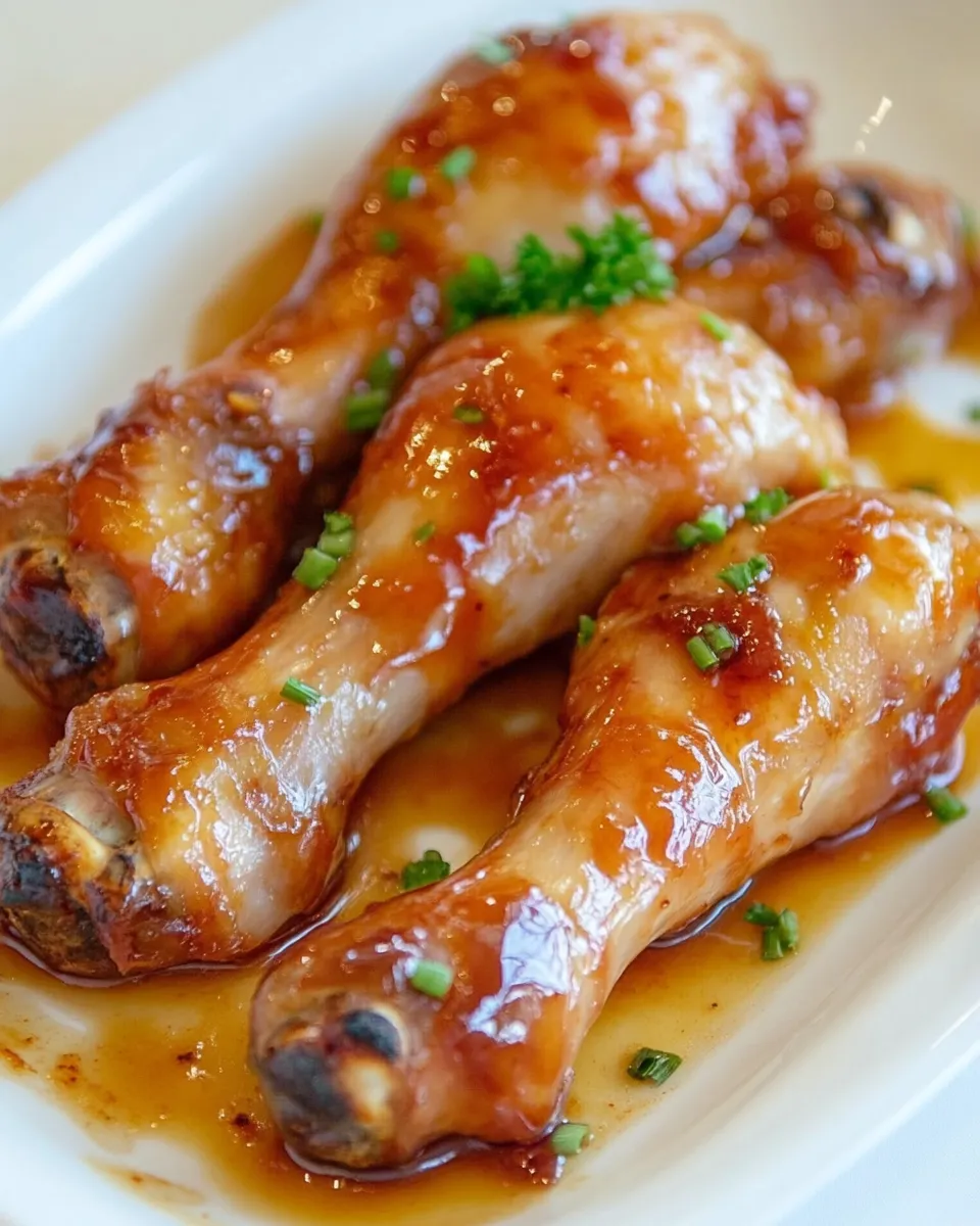 Delicious Teriyaki Drumsticks shot