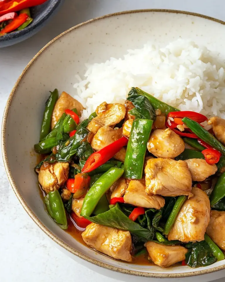 Homemade Thai Basil Chicken Recipe photo