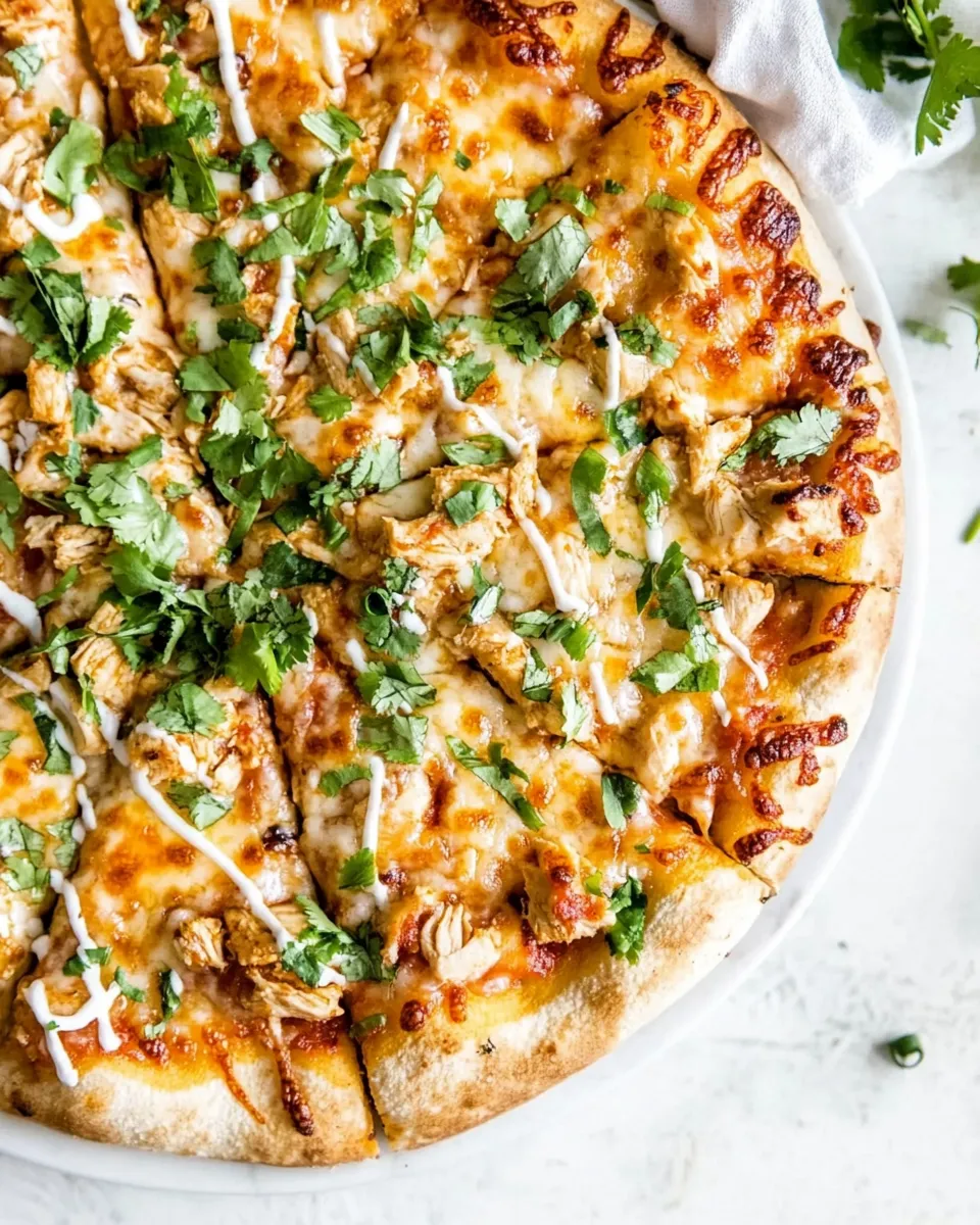 Homemade Thai Chicken Pizza photo