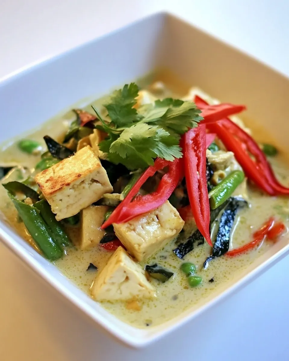 Classic Thai Green Tofu Curry image