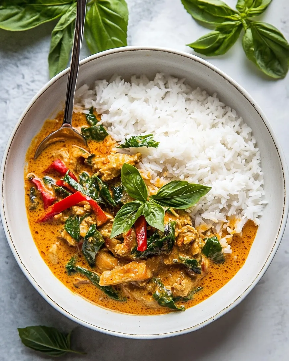 Delicious Thai Panang Curry dish photo