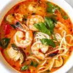 Homemade Thai Shrimp Noodle Soup photo