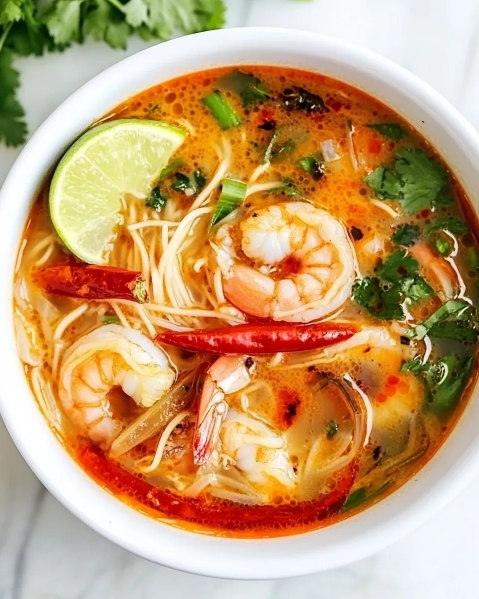 Classic Thai Shrimp Noodle Soup image