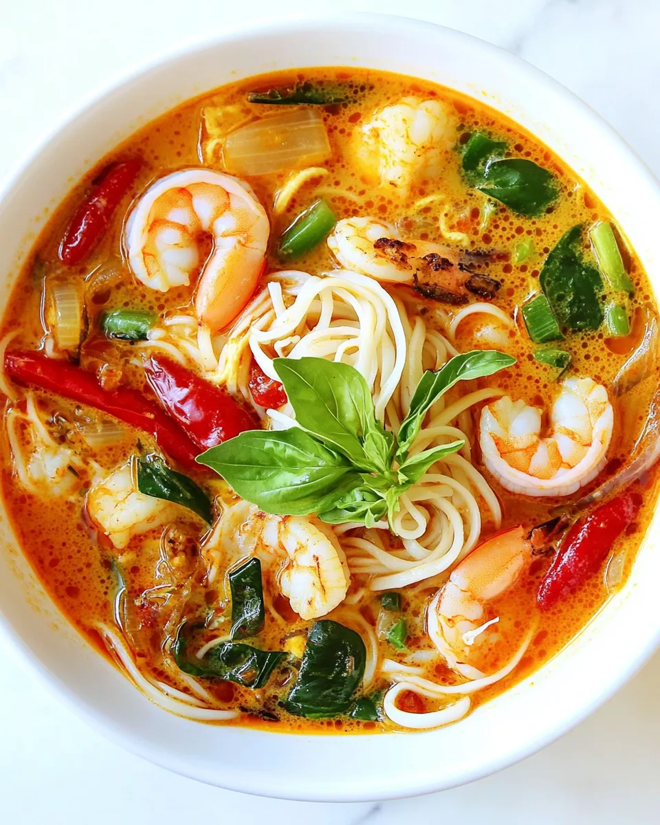 Easy Thai Shrimp Noodle Soup recipe photo