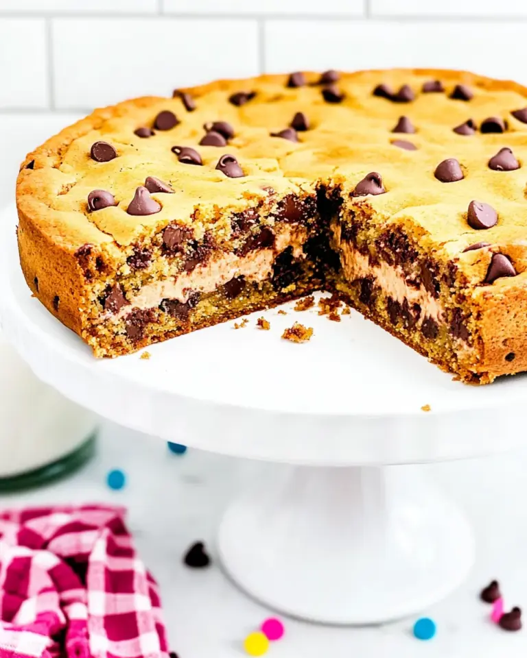 Homemade The BEST Chocolate Chip Cookie Cake Recipe photo