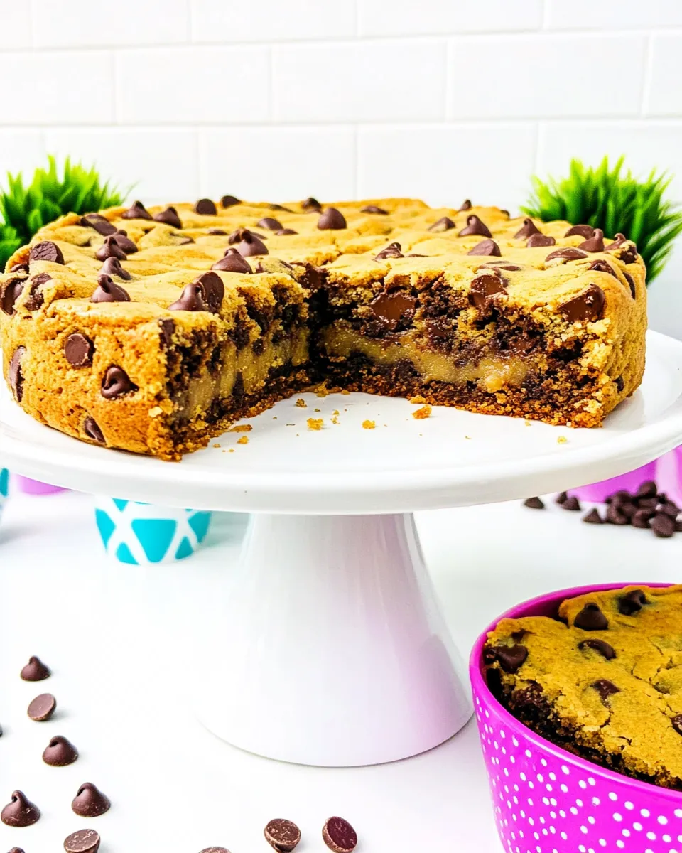 Classic The BEST Chocolate Chip Cookie Cake Recipe image