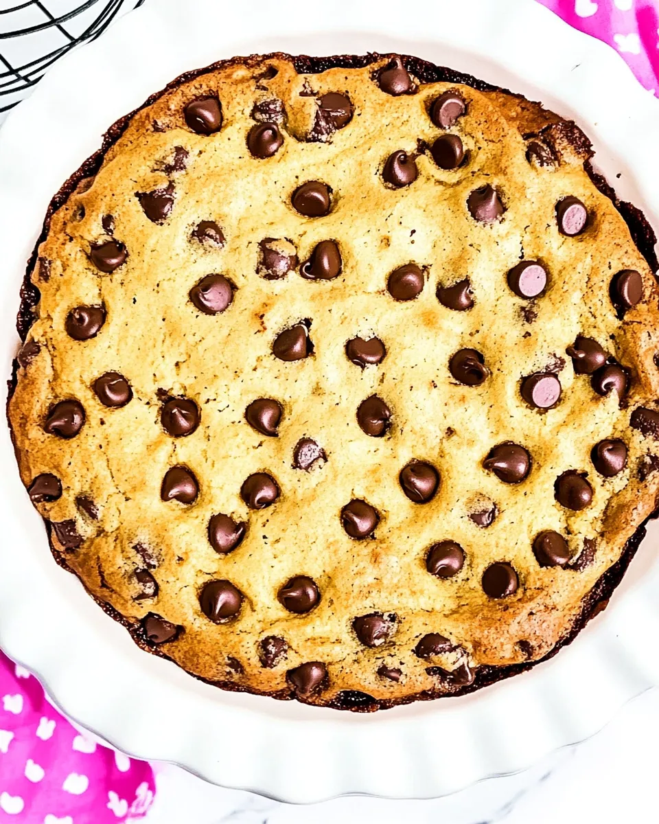 Easy The BEST Chocolate Chip Cookie Cake Recipe shot