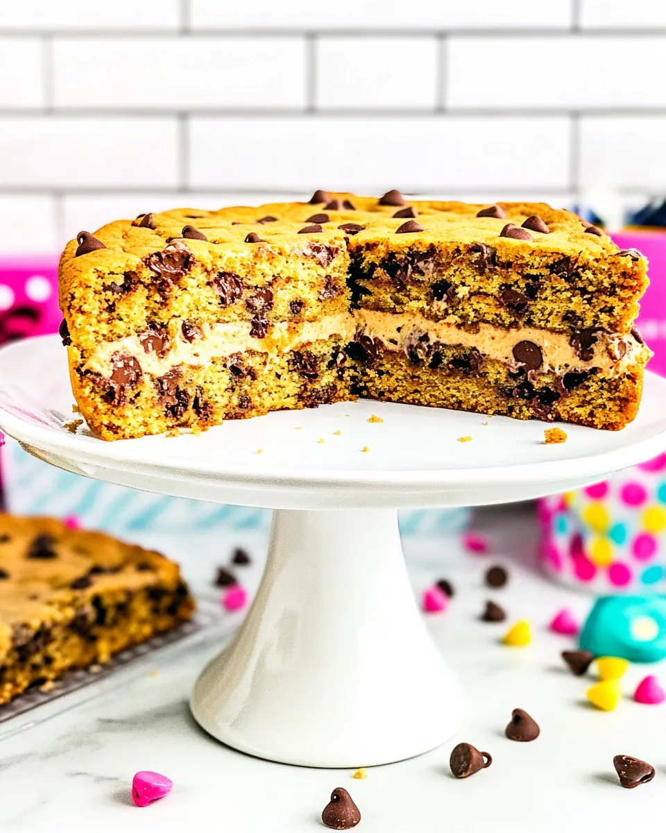 Delicious The BEST Chocolate Chip Cookie Cake Recipe recipe photo
