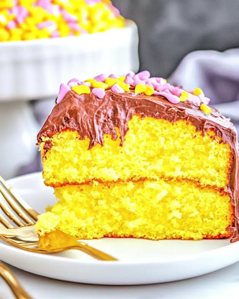 Homemade The BEST Yellow Cake & Chocolate Buttercream Frosting photo