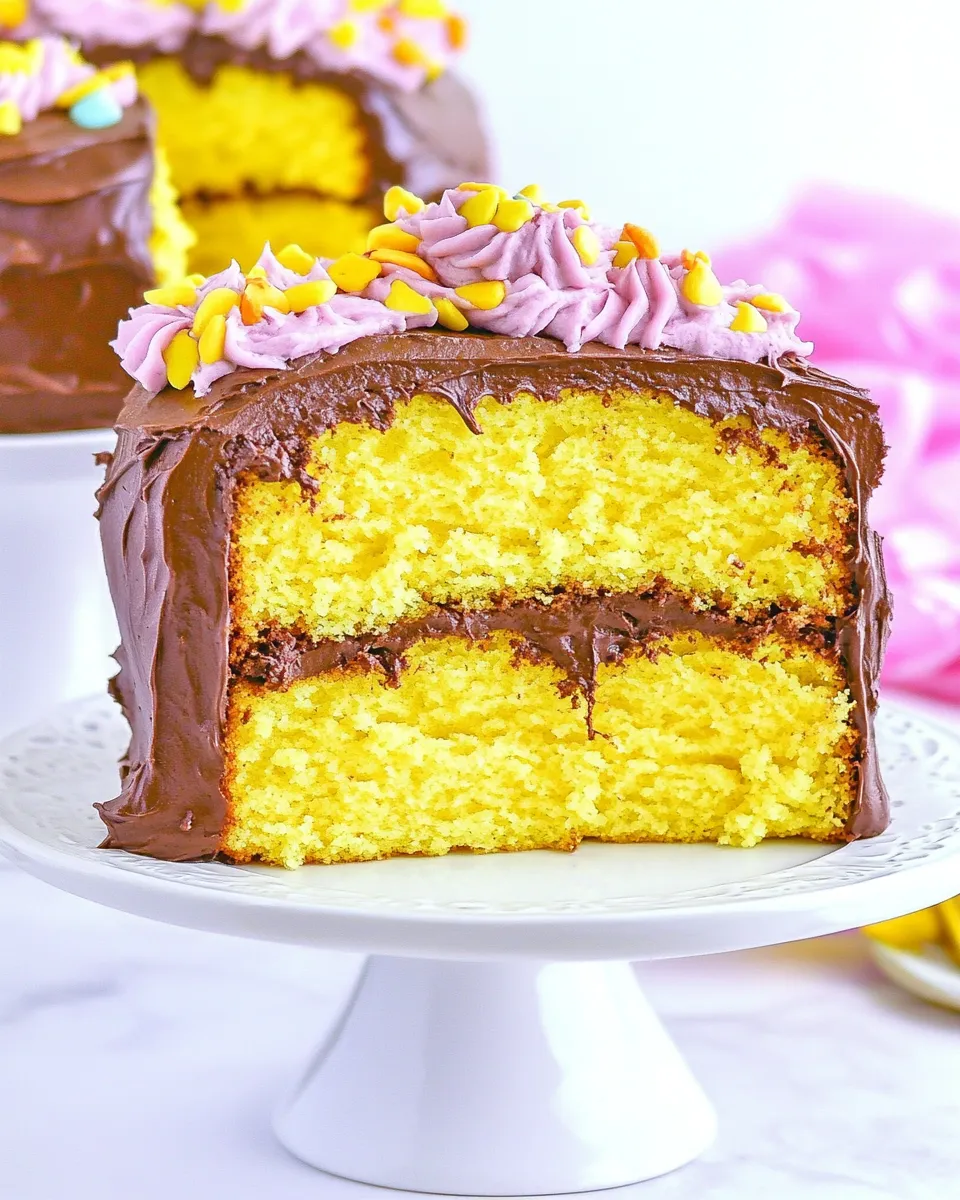 Classic The BEST Yellow Cake & Chocolate Buttercream Frosting image