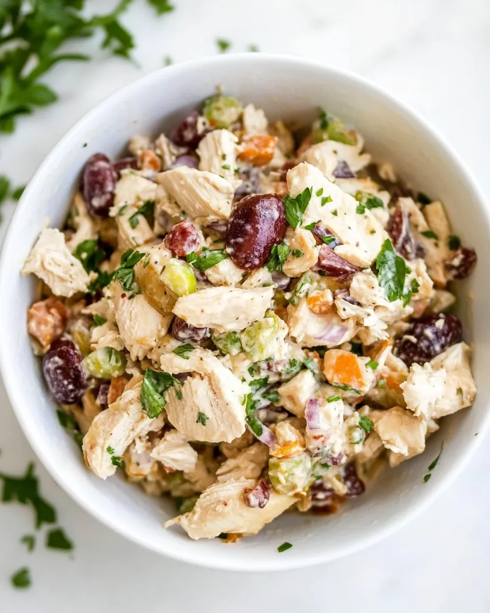 Delicious The Best Chicken Salad shot