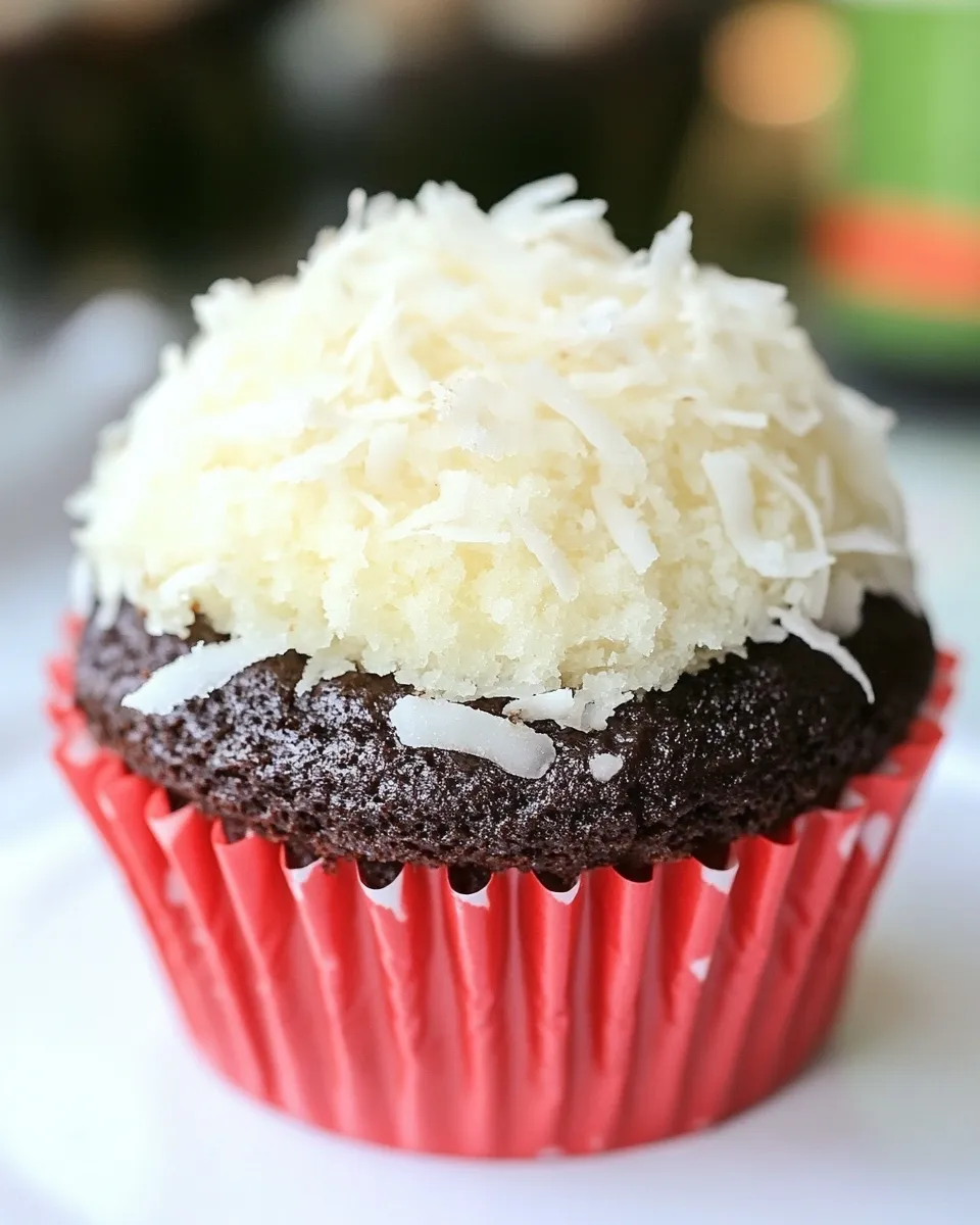 Delicious The Best Chocolate Coconut Cupcakes image