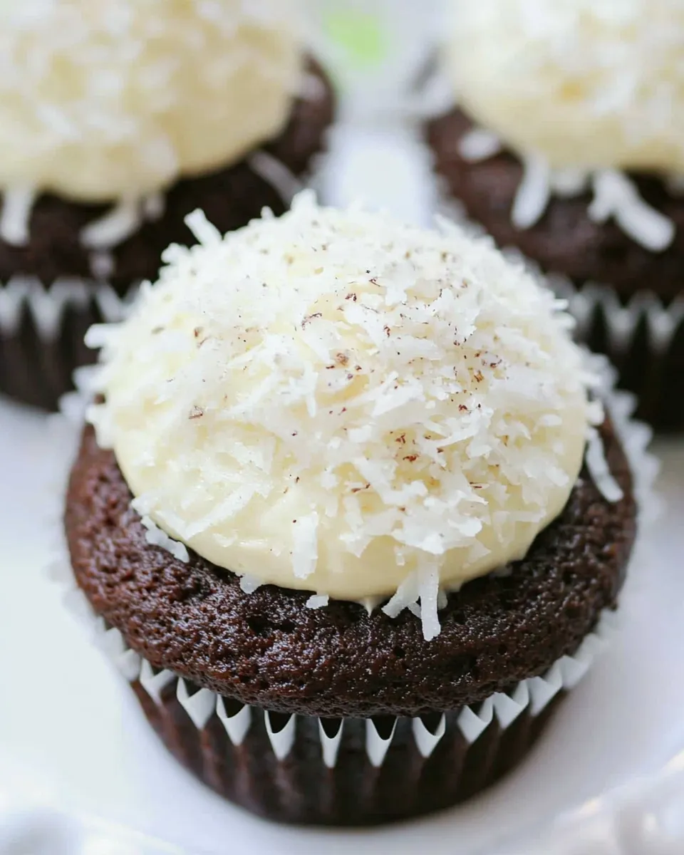 Tasty The Best Chocolate Coconut Cupcakes dish photo