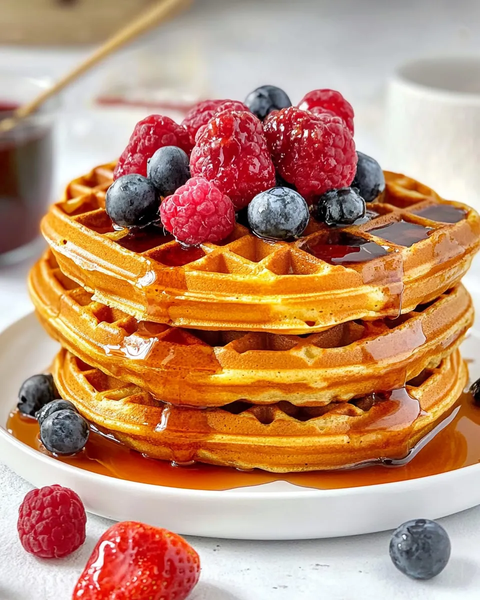 Delicious The Best Paffles (Waffle Pancakes) shot